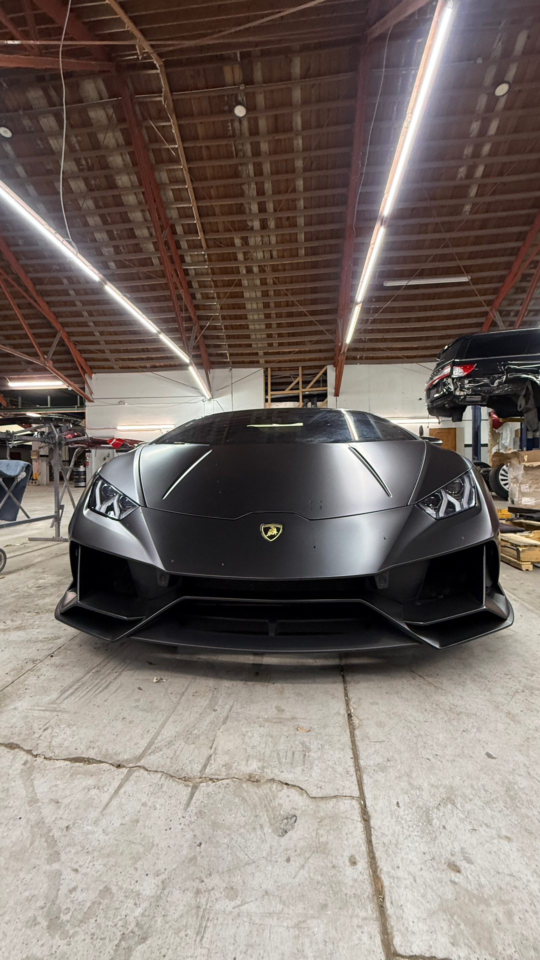 Lamborghini Huracán inside the CarLogic Exotic shop